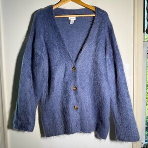 H&M Premium Blue Cardigan Sweater